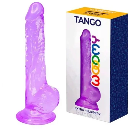 Фаллоимитатор Tango фиолетовый от WOOOMY 13 * 3.2 см